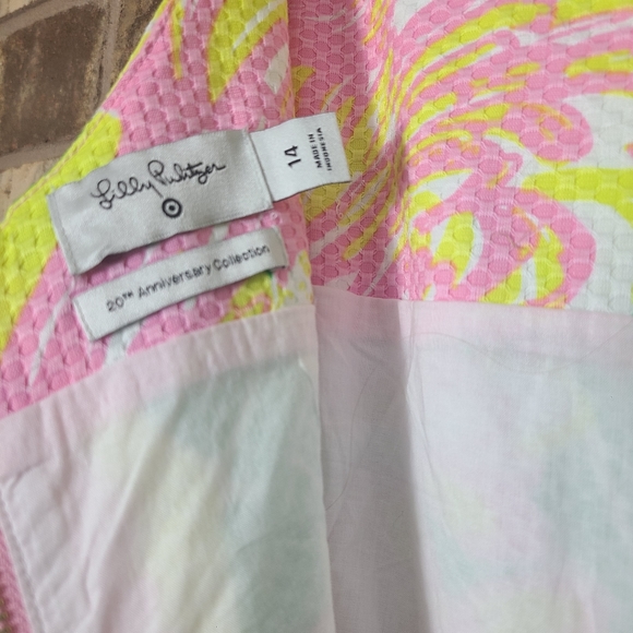 Lilly Pulitzer for Target Flamingo Floral Shift Dress Size 14 New With T… - Picture 6 of 6